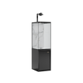 140 LITRE SMART VERTICAL TOWER  FISH TANK , LID  AND  STAND  SET [ 4.5 FOOT HIGH ]  WITH BOTTOM SUMP FILTER  - IDEAL FOR ANGEL AND DISCUSS FISH  LITRES - MODEL ZBF 400