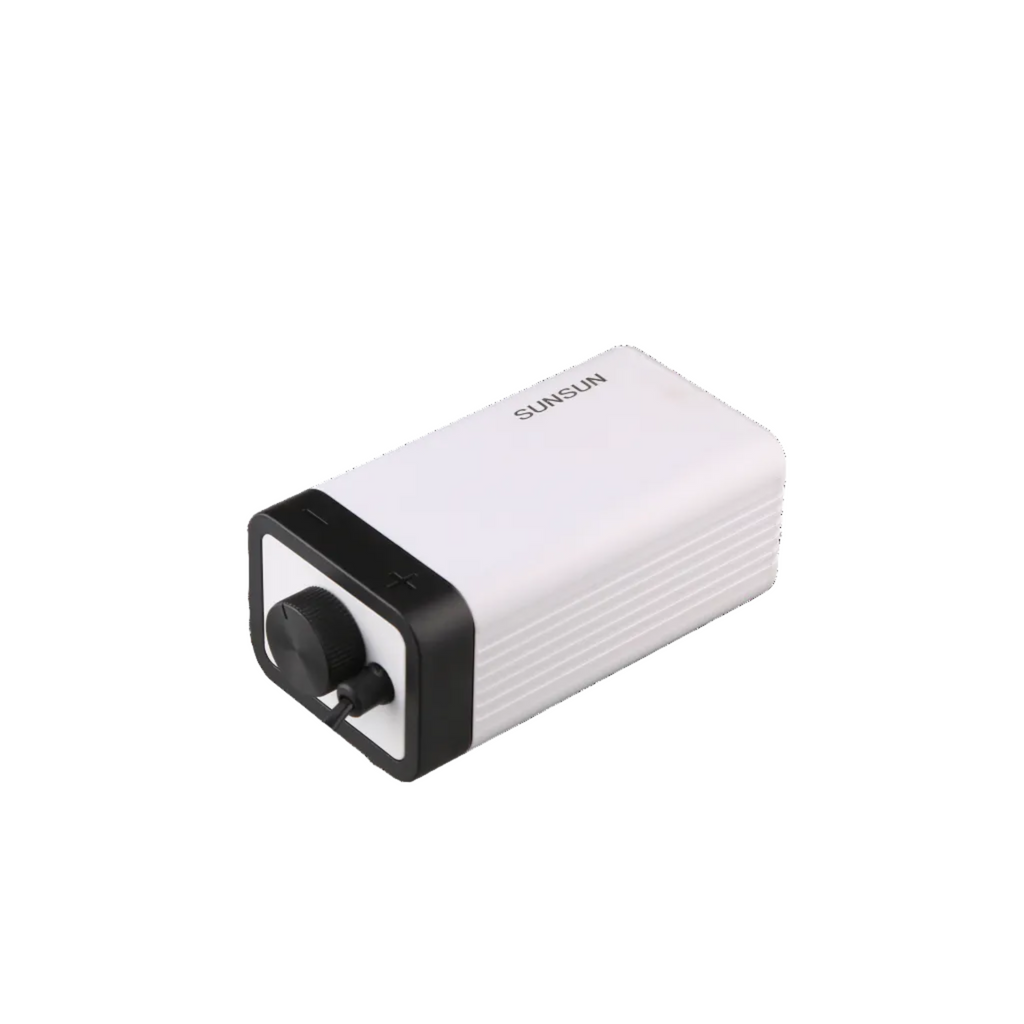 TWIN OUTLET AQUARIUM  AIR  PUMP02 CT4 WITH OUTPUT CONTROLER