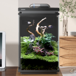 15 LITRE SMART SHRIMP -  BETA FISH DESKTOP AQUARIUM - WITH BUILT IN FISH FEEDER / LIGHT AND HIGH EFFICIENCY INTERNAL POWER  FILTER -MODEL TDJ20 A
